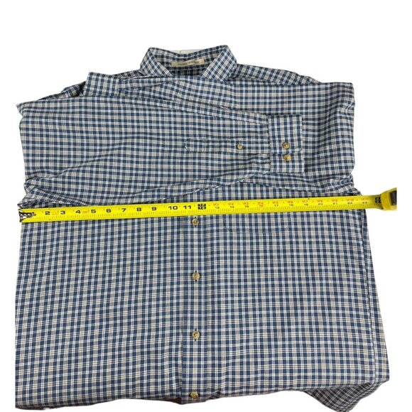 L.L. Bean Wrinkle Resistant Plaid Long Sleeve Button-down Shirt Size Medium - Picture 6 of 11